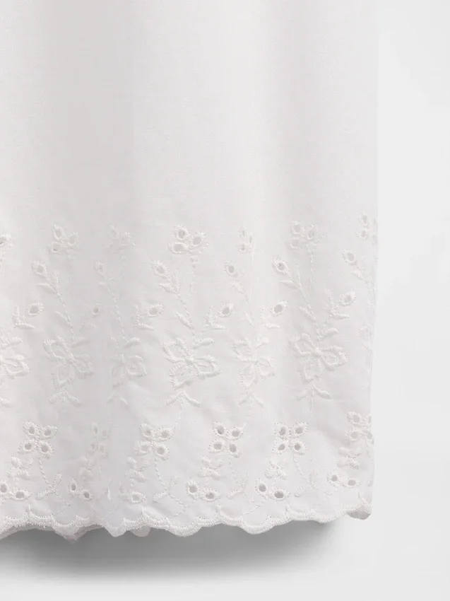 Pantalon de pyjama brodé