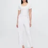 Pantalon de pyjama court en pointelle