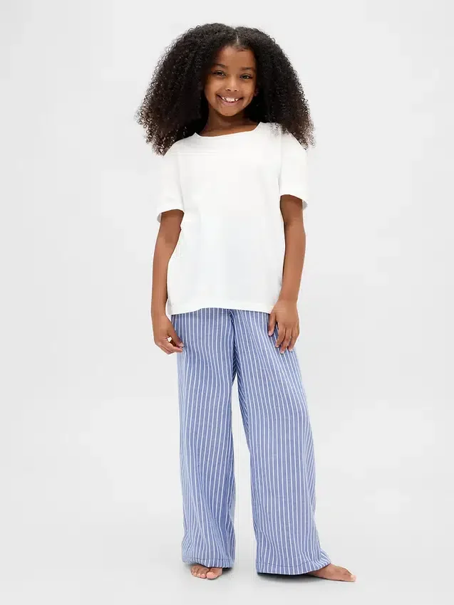 Pantalon de pyjama en flanelle recyclée pour enfants