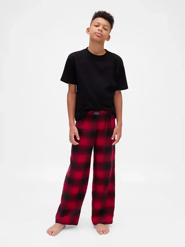 Pantalon de pyjama en flanelle recyclée Stranger Things pour enfants