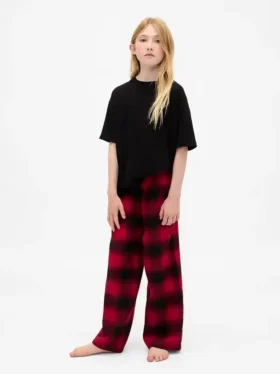 Pantalon de pyjama en flanelle recyclée Stranger Things pour enfants