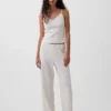 Pantalon de pyjama en maille pointelle