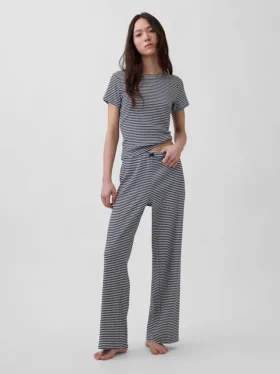 Pantalon de pyjama en maille pointelle