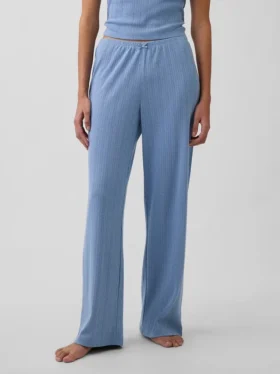 Pantalon de pyjama en maille pointelle