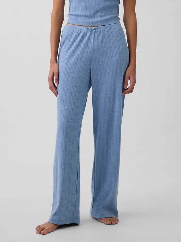 Pantalon de pyjama en maille pointelle