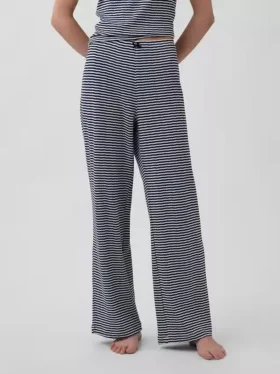Pantalon de pyjama en maille pointelle