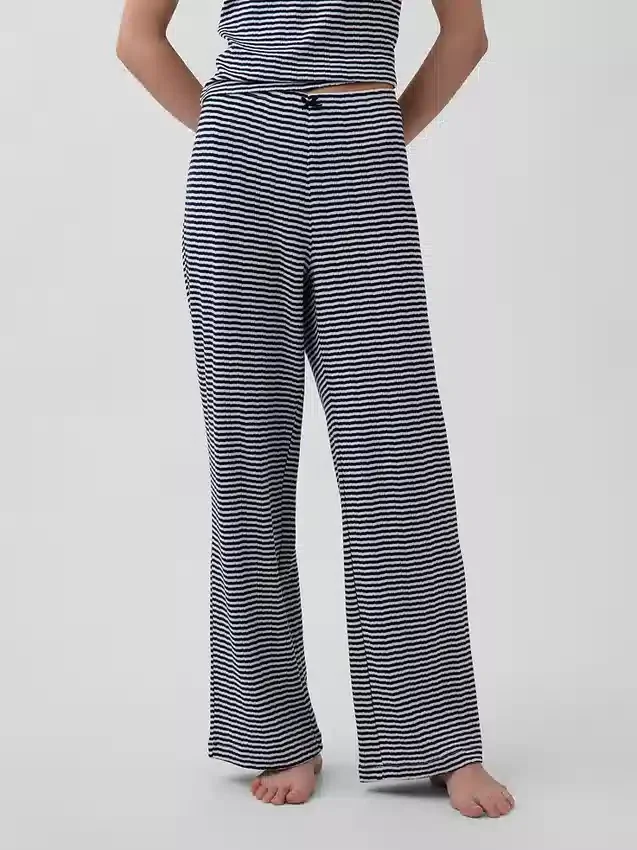 Pantalon de pyjama en maille pointelle