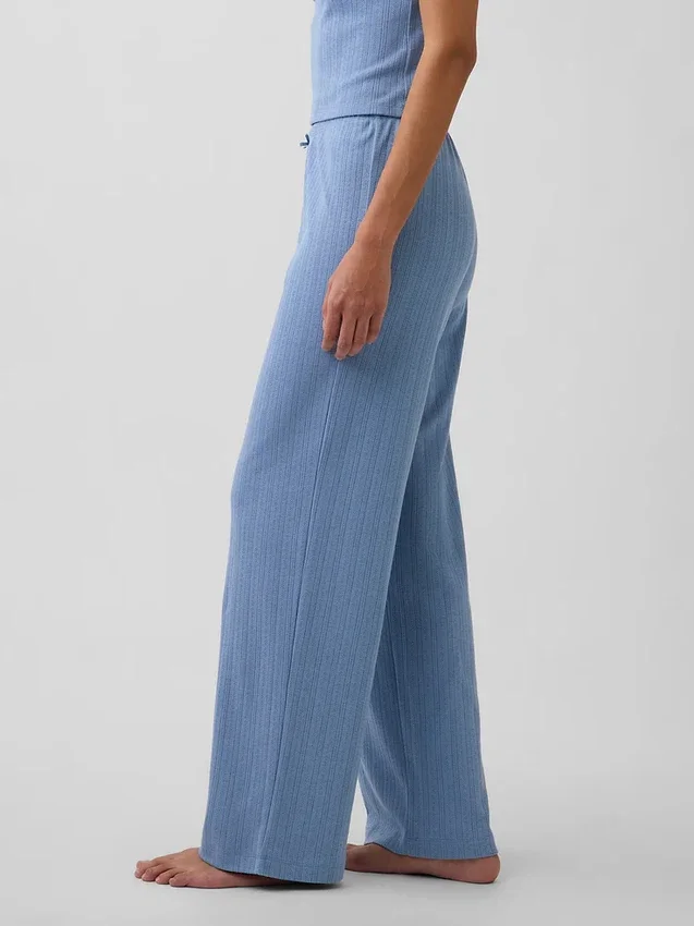 Pantalon de pyjama en maille pointelle