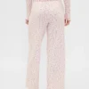 Pantalon de pyjama en maille pointelle