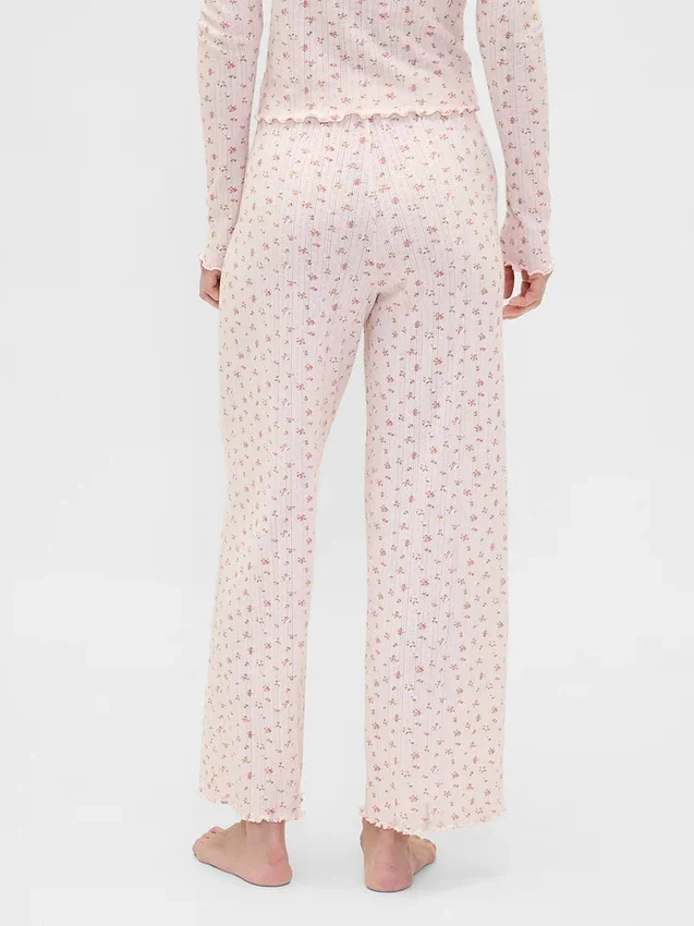 Pantalon de pyjama en maille pointelle