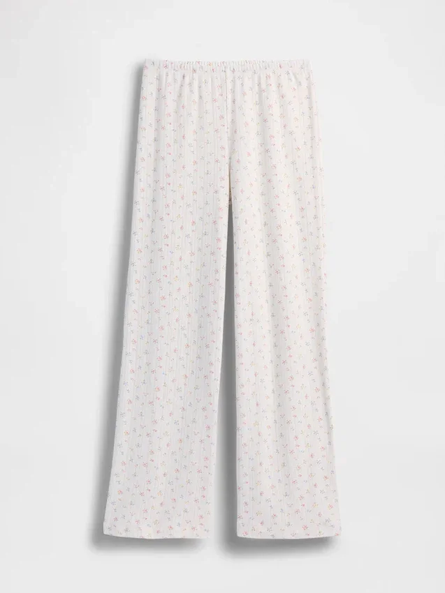 Pantalon de pyjama en maille pointelle