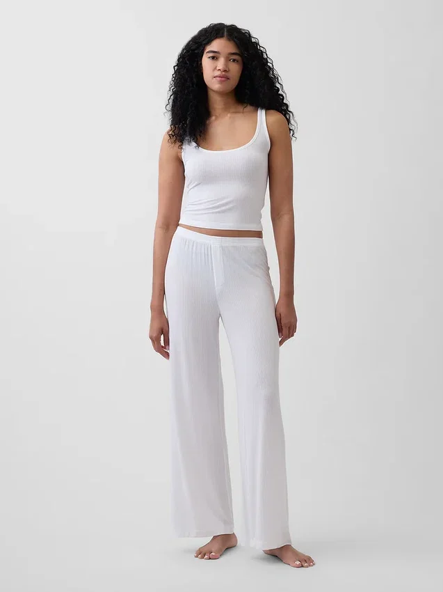 Pantalon de pyjama en modal côtelé ultra-doux