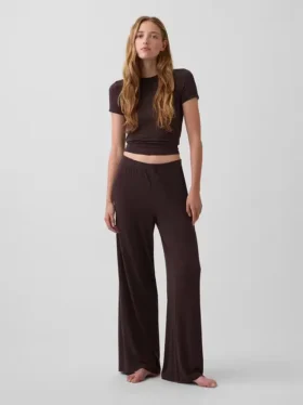 Pantalon de pyjama en modal côtelé ultra-doux