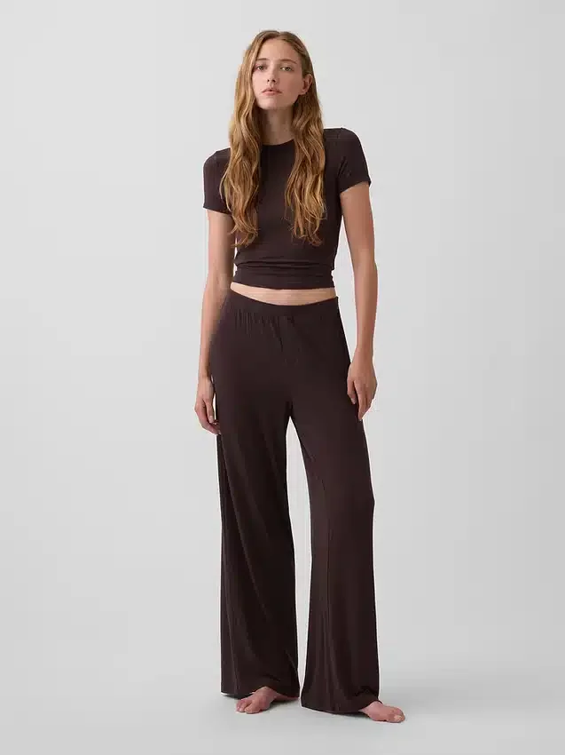 Pantalon de pyjama en modal côtelé ultra-doux