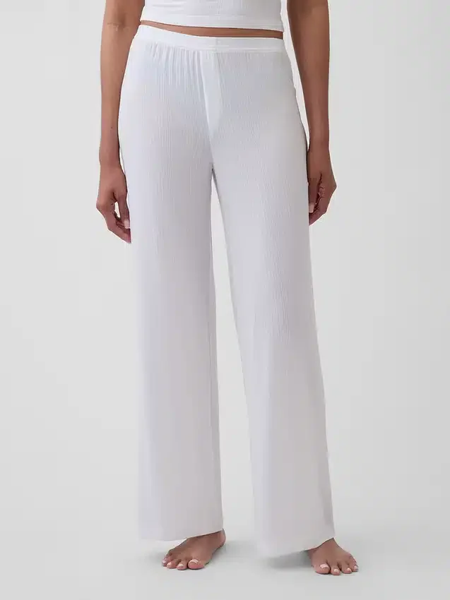 Pantalon de pyjama en modal côtelé ultra-doux
