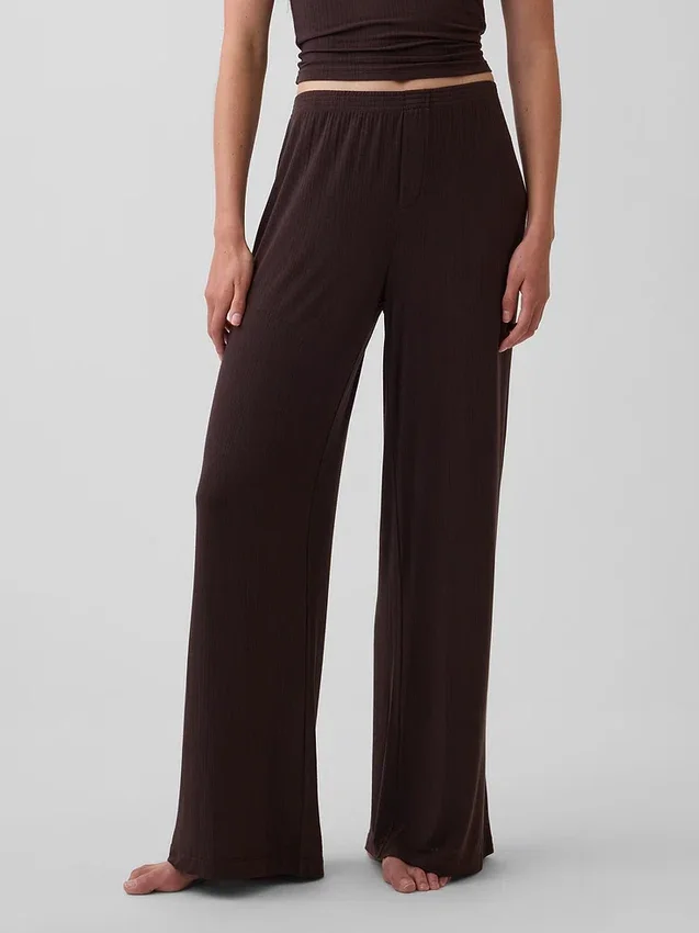 Pantalon de pyjama en modal côtelé ultra-doux