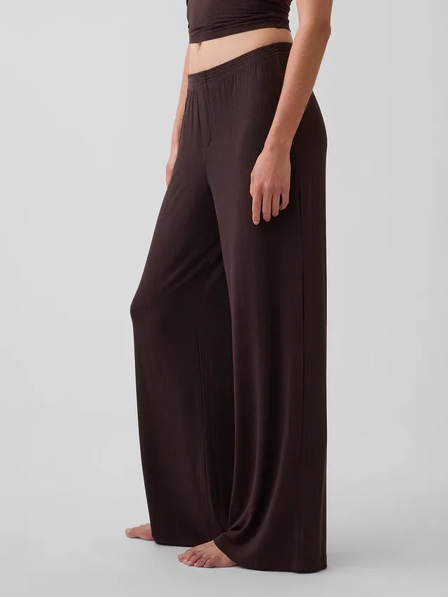 Pantalon de pyjama en modal côtelé ultra-doux