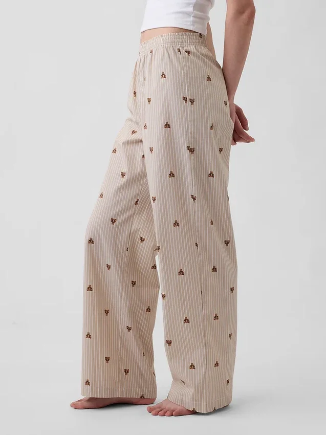 Pantalon de pyjama en popeline