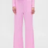 Pantalon de pyjama à jambes larges en maille gaufrée