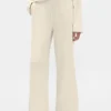 Pantalon de pyjama à jambes larges en maille gaufrée