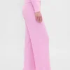 Pantalon de pyjama à jambes larges en maille gaufrée