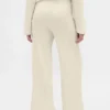 Pantalon de pyjama à jambes larges en maille gaufrée