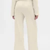Pantalon de pyjama à jambes larges en maille gaufrée