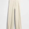 Pantalon de pyjama à jambes larges en maille gaufrée