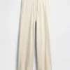 Pantalon de pyjama à jambes larges en maille gaufrée