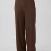 Pantalon de pyjama à jambes larges et à fines côtes