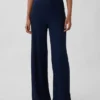 Pantalon de pyjama à jambes larges et à fines côtes