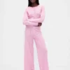 Pantalon de pyjama léger CashSoft à motif « cœurs » en pointelle