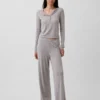 Pantalon de pyjama léger CashSoft à motif « cœurs » en pointelle