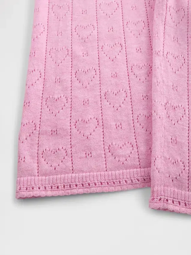 Pantalon de pyjama léger CashSoft à motif « cœurs » en pointelle