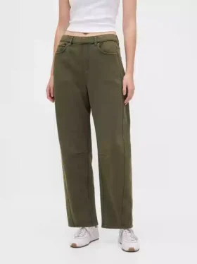 Pantalon de survêtement ample en molleton français épais