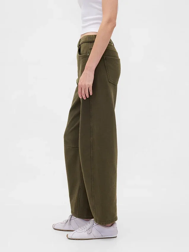 Pantalon de survêtement ample en molleton français épais