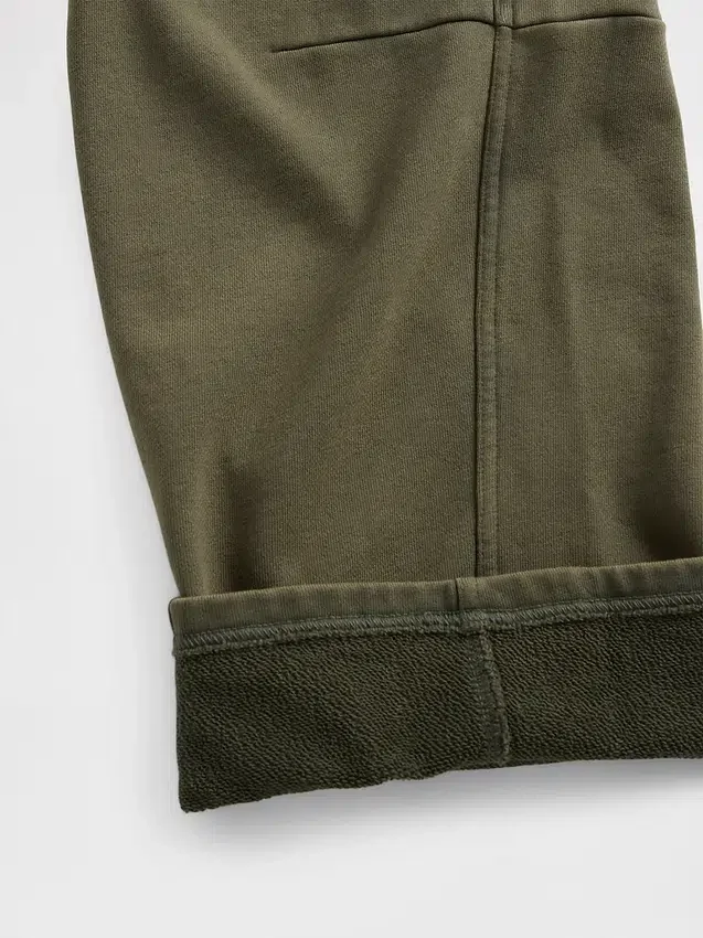 Pantalon de survêtement ample en molleton français épais