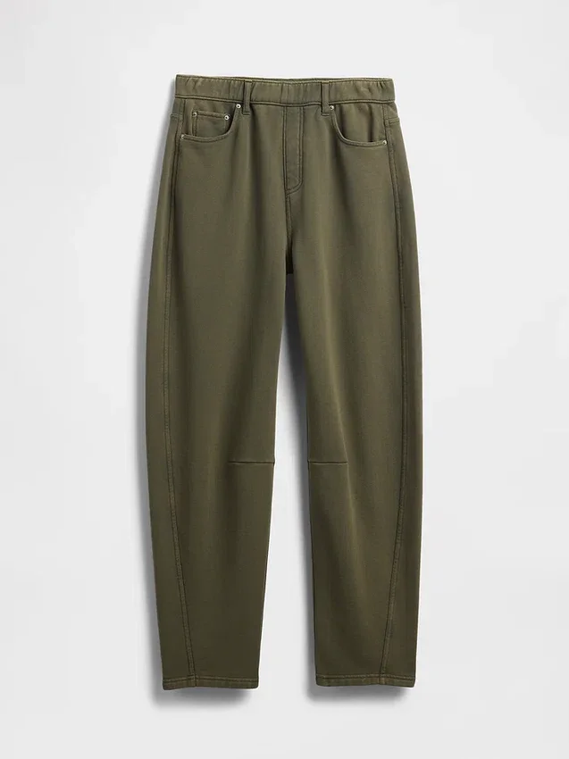 Pantalon de survêtement ample en molleton français épais