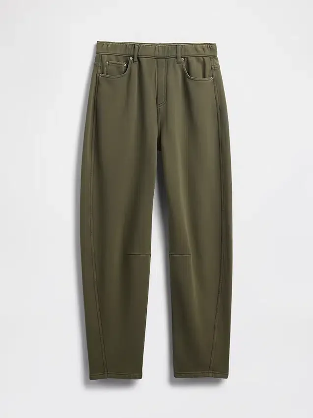 Pantalon de survêtement ample en molleton français épais