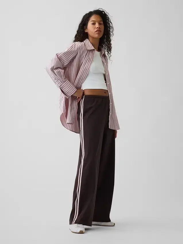 Pantalon de survêtement ample en tissu épais