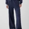 Pantalon de survêtement ample en tissu éponge Vintagesoft à taille mi-haute