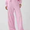 Pantalon de survêtement ample en tissu éponge Vintagesoft à taille mi-haute