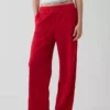 Pantalon de survêtement ample en tissu éponge Vintagesoft à taille mi-haute