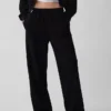 Pantalon de survêtement ample en tissu éponge Vintagesoft à taille mi-haute