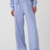 Pantalon de survêtement ample en tissu éponge Vintagesoft à taille mi-haute
