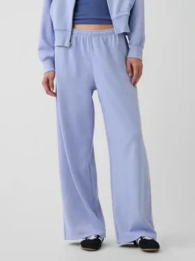 Pantalon de survêtement ample en tissu éponge Vintagesoft à taille mi-haute