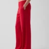 Pantalon de survêtement ample en tissu éponge Vintagesoft à taille mi-haute