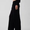 Pantalon de survêtement ample en tissu éponge Vintagesoft à taille mi-haute
