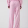 Pantalon de survêtement ample en tissu éponge Vintagesoft à taille mi-haute
