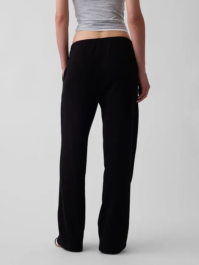 Pantalon de survêtement ample en tissu éponge Vintagesoft à taille mi-haute